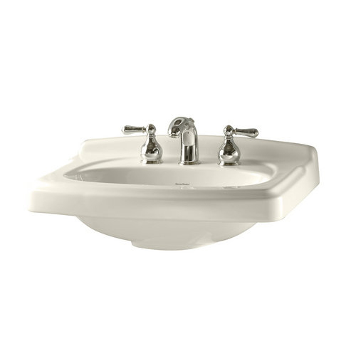 American Standard 0555.104.222 Portsmouth Pedestal Basin with 4